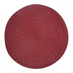 Lugar Americano 38cm Redondo Vermelho